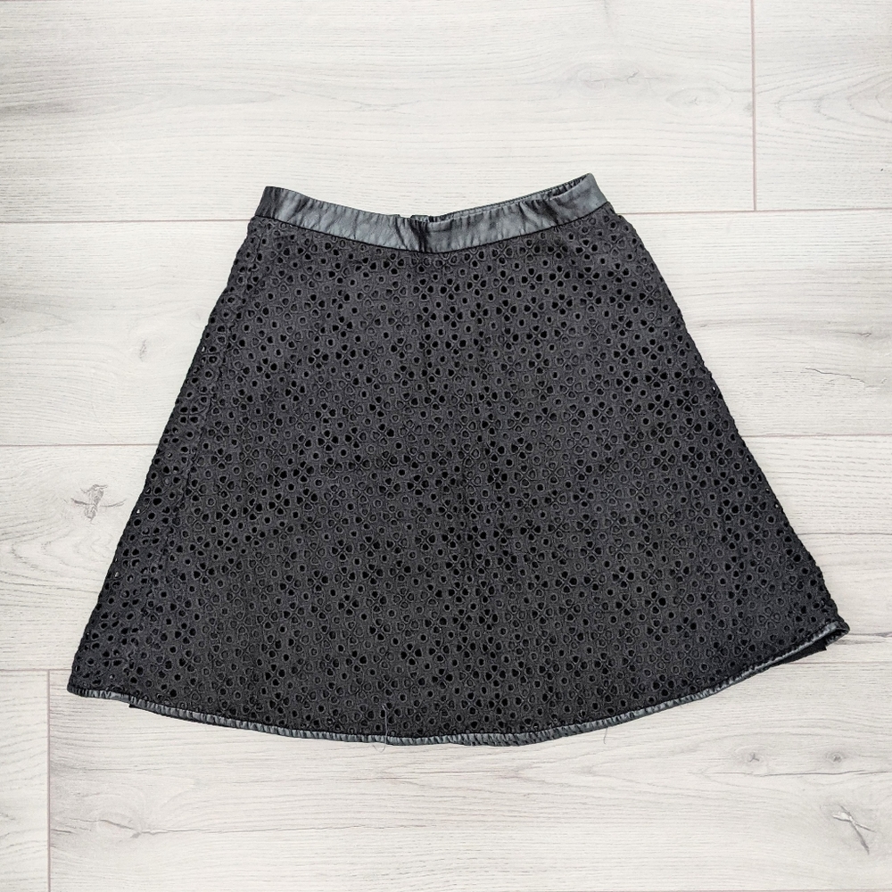 Ann Taylor Black Midi skirt